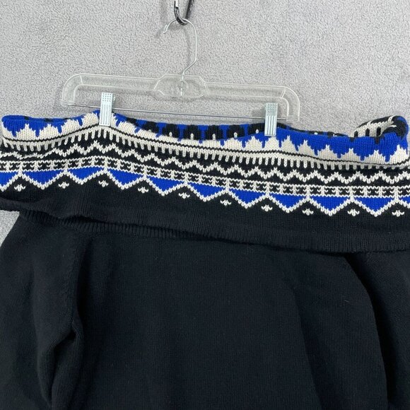 NEW Lauren Ralph Lauren Women's 3X Plus Off-The-Shoulder Fair Isle Sweater Dress - Picture 8 of 10